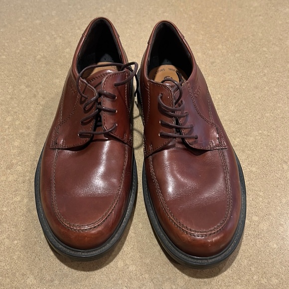 Ecco Brown Lace Up Leather Dress Shoes Size 9-9.5 (43) main image 7
